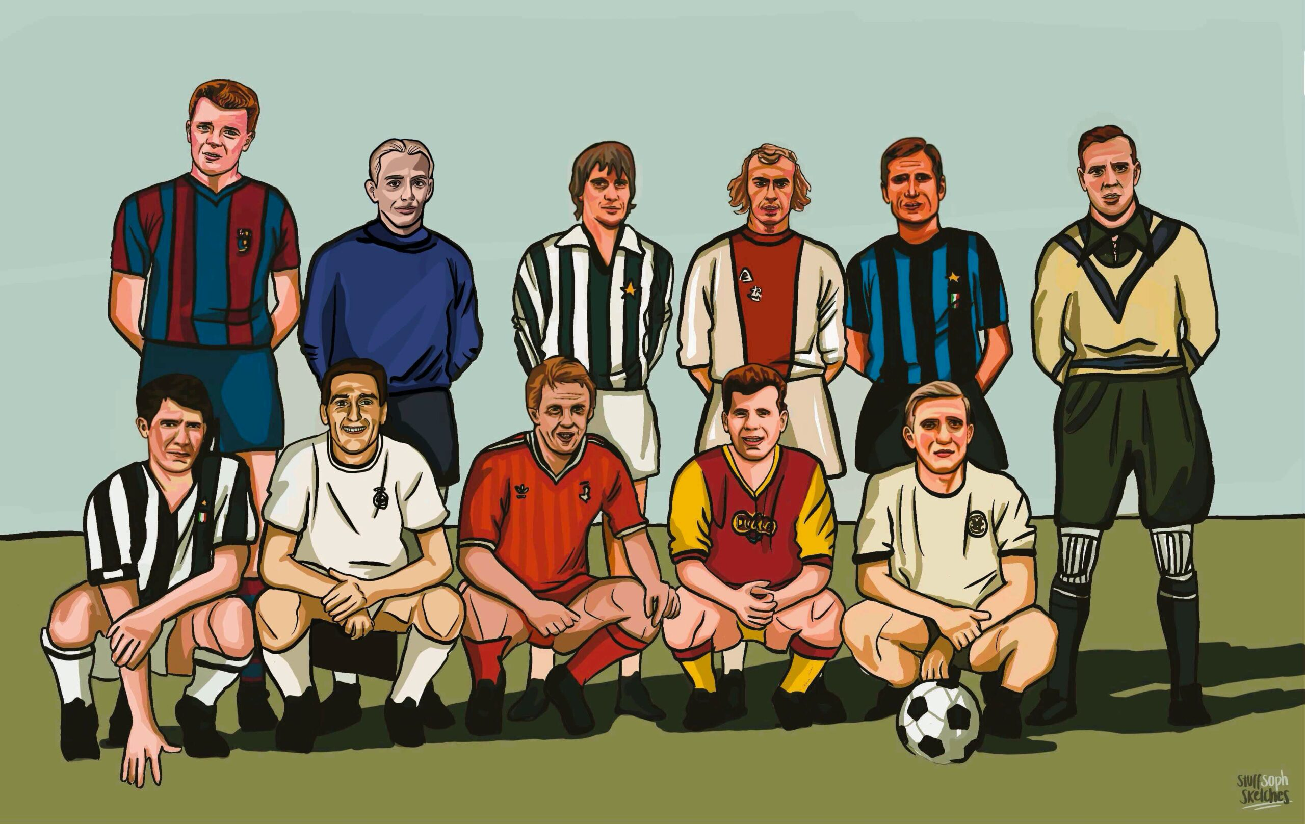 The complete Forgotten Eleven lineup in full colour